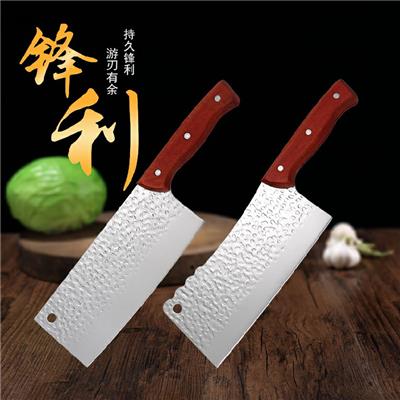 手工锻打锤纹刀