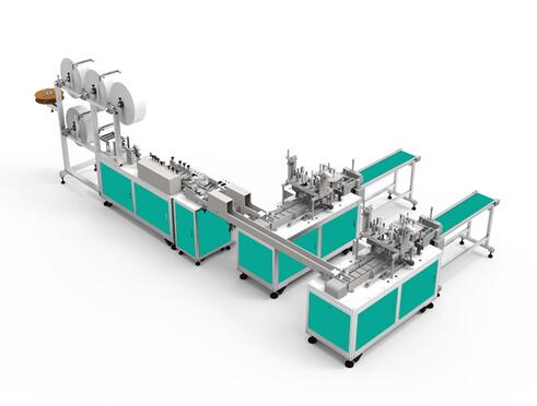 KN95口罩半自动生产线