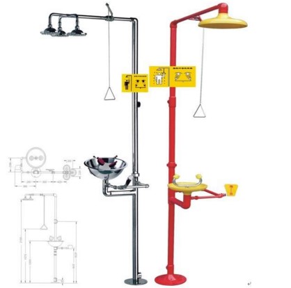 实验室紧急喷淋洗眼器喷淋洗眼装置
