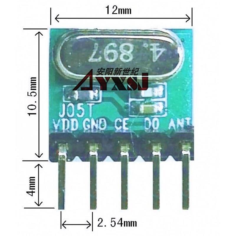 315/433M無線接收模塊 超外差接收模塊 低功耗小體積J05T