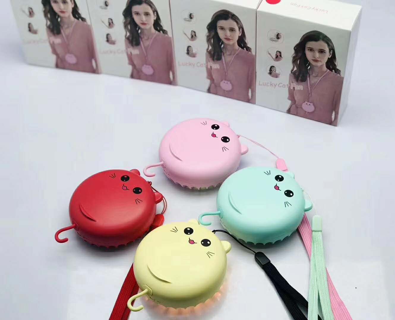 新款usb迷你小電風扇補妝鏡禮品充電風扇爆款創(chuàng)意禮品