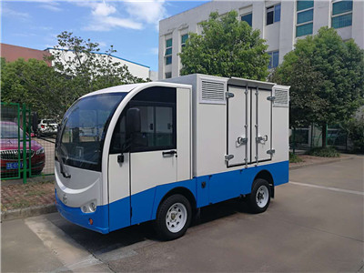  2噸電動貨柜車，3開門電動廂式貨車_廠內廂式電動貨車原始圖片3