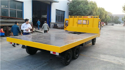 大噸位電動平板搬運車，物料周轉車，電瓶托盤貨車原始圖片3