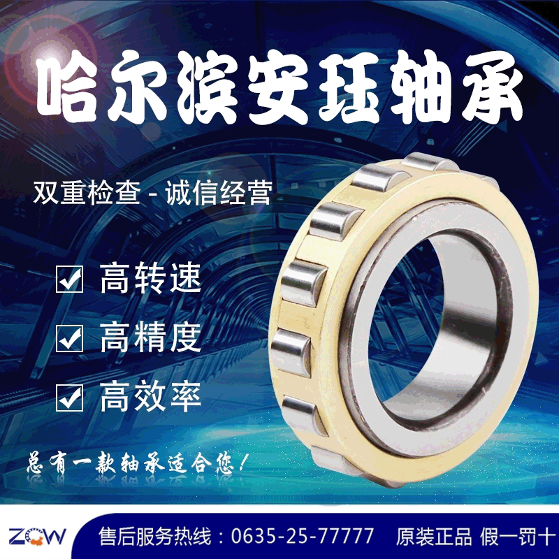 哈爾濱安鈺廠家直銷N216WC3圓柱滾子 低噪音高承載國產軸承原始圖片3
