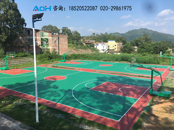 丙烯酸籃球場施工建設-塑膠籃球場專業施工建設工程廠家