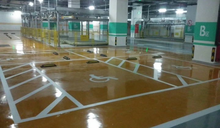 天津道路熱熔冷漆劃線廠房小區(qū)馬路停車場車位車庫斑馬線劃線除線原始圖片3