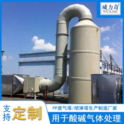 南陽廢氣處理廠家 威力奇環(huán)保 pp噴淋塔原始圖片3