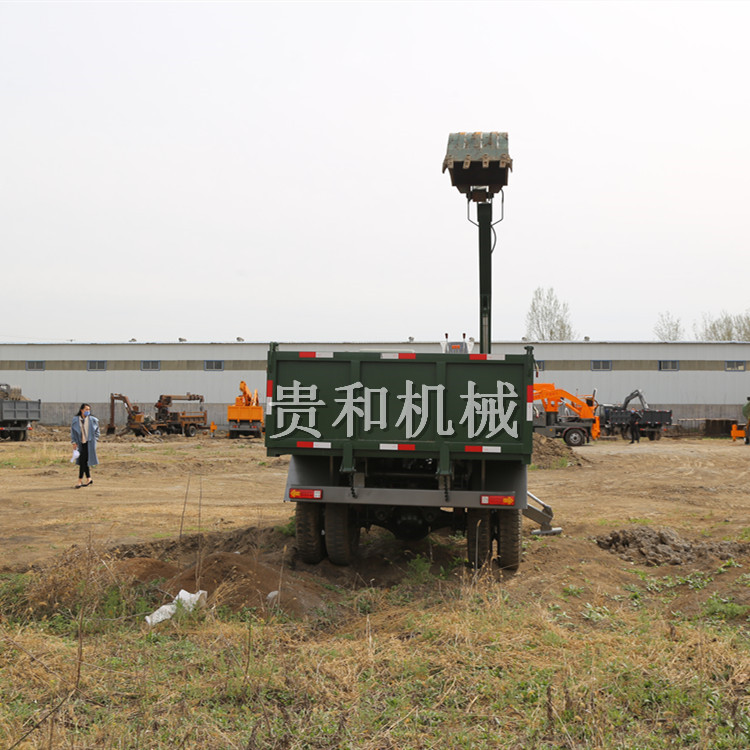 多功能四不像隨車挖 挖掘裝載運輸一體機 農用四不像隨車挖 原始圖片3