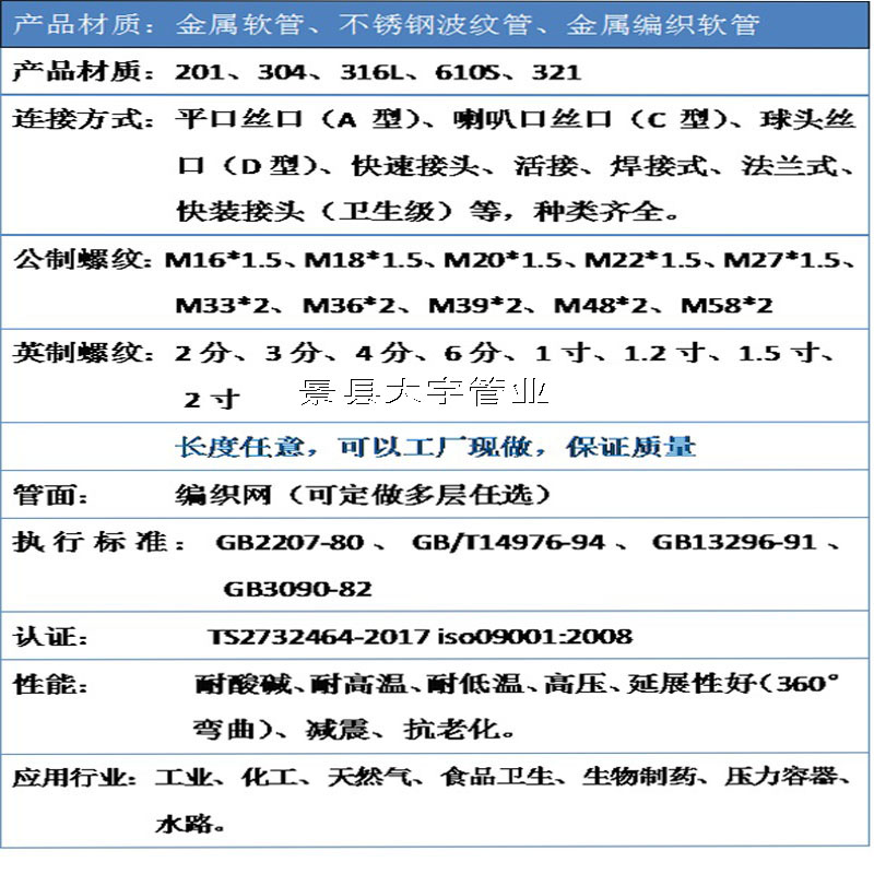 不銹鋼金屬軟管、金屬軟管、金屬軟鏈接、補(bǔ)償器、襯四氟金屬不銹鋼金屬軟管、金屬軟管、金屬軟鏈接、補(bǔ)償器、襯四氟金屬軟管、四氟管、金屬波紋管