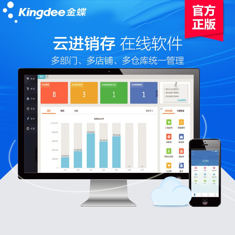 金蝶精斗云進銷存 金蝶進銷存軟件多少錢一套 金蝶云進銷存軟件如何收費原始圖片2