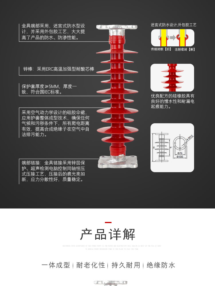 安徽希然復合支柱絕緣子FZSW-35-6原始圖片2