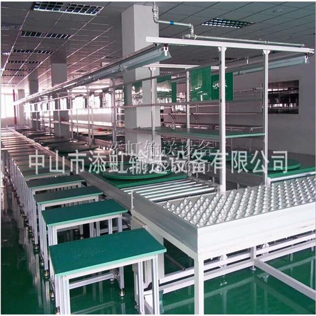 LED flat street lamp assembly line