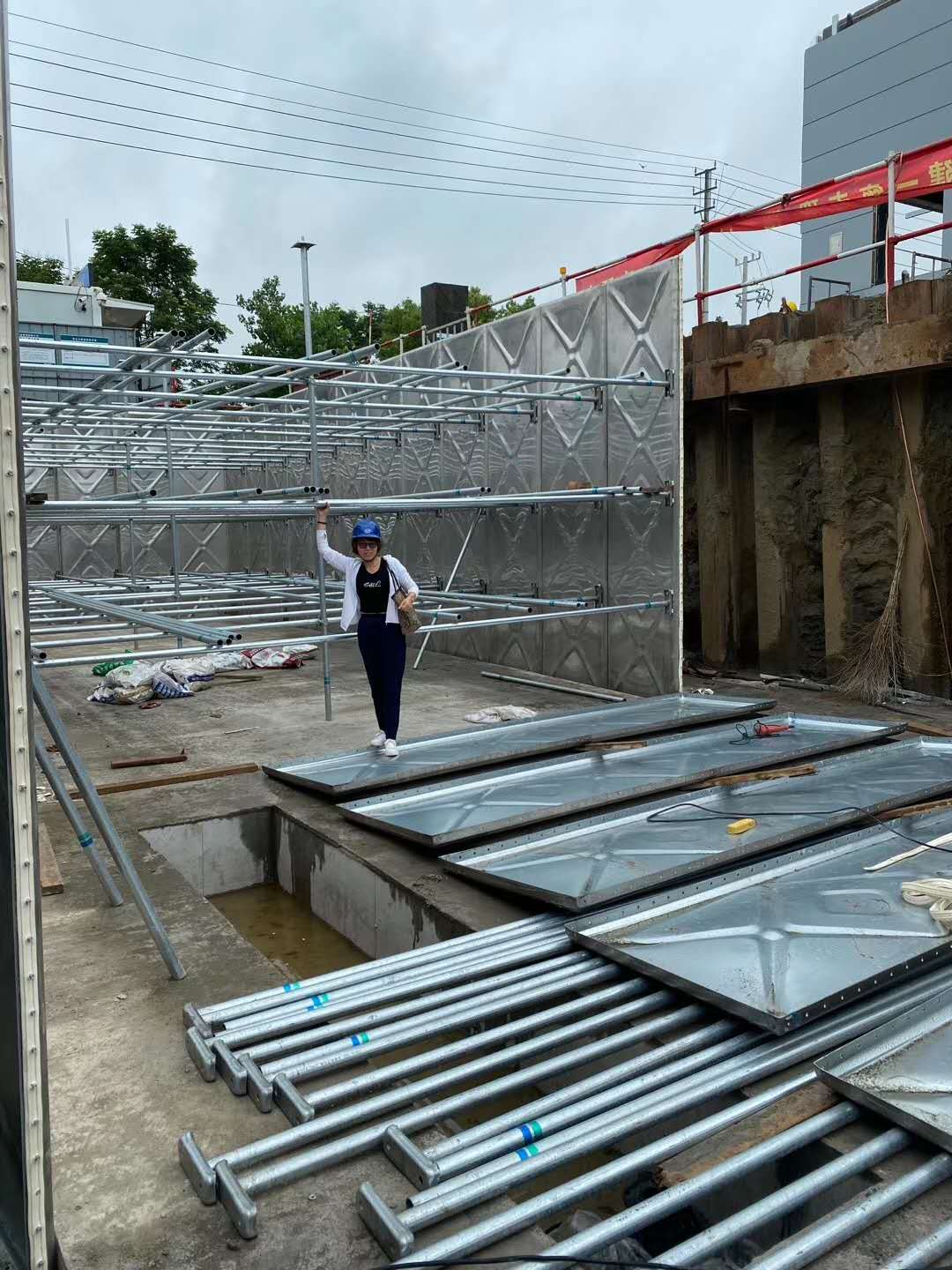 广州增城地埋式水箱厂家直销 装配式方形地埋水箱价格 抗浮式地埋式消防水箱定制做 跃鑫地埋式箱泵一体化水箱