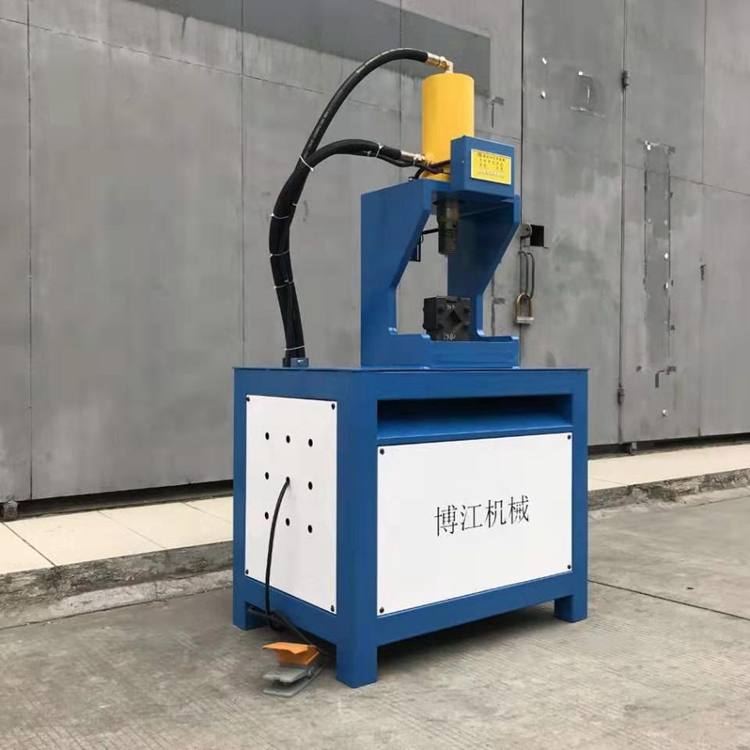 角鐵方管沖孔下料機 金屬管材開月牙口機 樓梯扶手貨架管沖孔原始圖片2