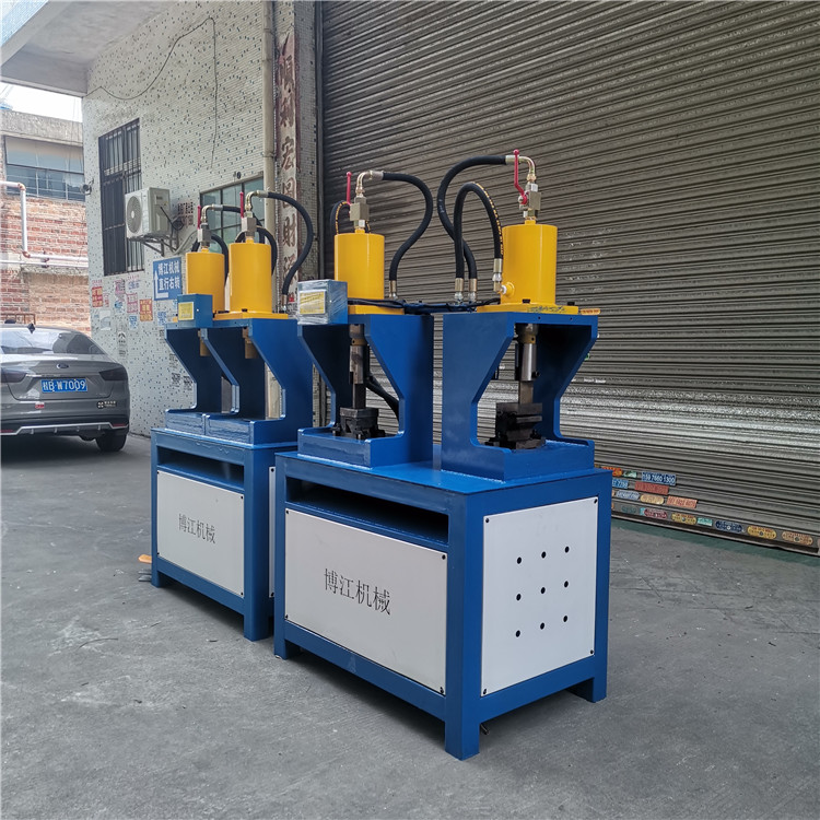 雙工位液壓沖孔機不銹鋼防盜網沖眼機貨架護欄打眼機鋁管材下原始圖片2