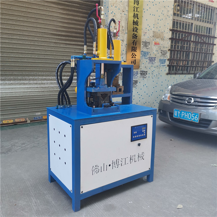 雙工位沖孔機不銹鋼方管切角機 鐵管45度沖角機原始圖片3
