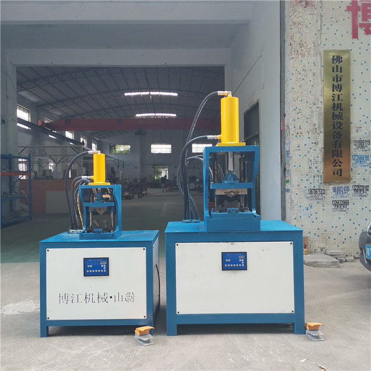 框架方管沖角機(jī) 快速25不銹鋼折90度 一次成型切45度 液壓沖孔機(jī)