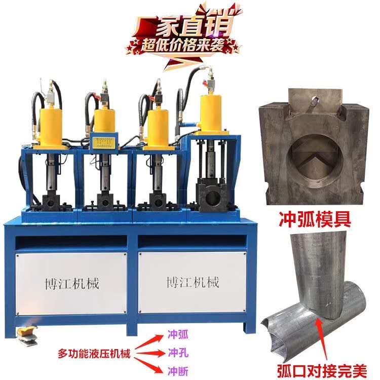 厚壁不銹鋼切坡口機(jī)器 爬架圓管沖弧設(shè)備 護(hù)欄扶手開月牙原始圖片2